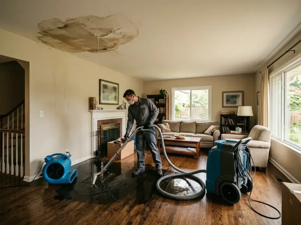 attic-pipe-burst-ceiling-drip-008 — frequently asked questions, Water Damage Restoration & Carpet Care in Chester, MD